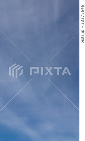 7月前半の早朝の薄い空と雲　縦 23375646