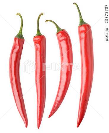 Isolated hot chili peppers collection Isolated hot chili peppers collection 23375707