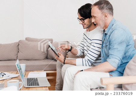 Modern confident businessmen Modern confident businessmen 23376019