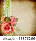 Vintage background with  roses, lace, ribbon 23376266