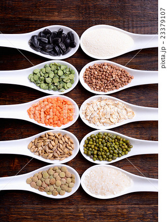 Cereals in ceramic bowls Cereals in ceramic bowls 23379107