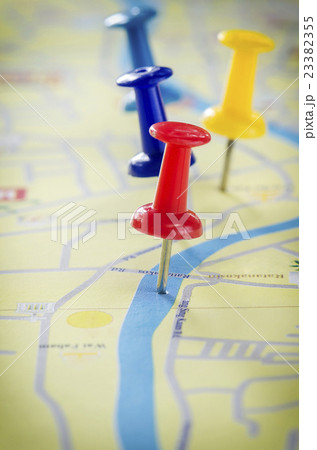 pins on the map pins on the map 23382355