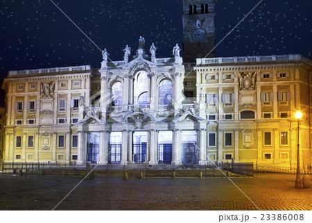Rome. Basilica of  Santa Maria maggiore at Night i 23386008