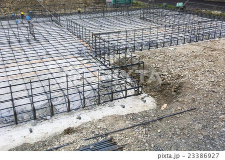 建売住宅の基礎工事 23386927