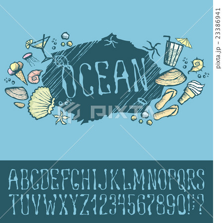 Summer beach pattern 23386941