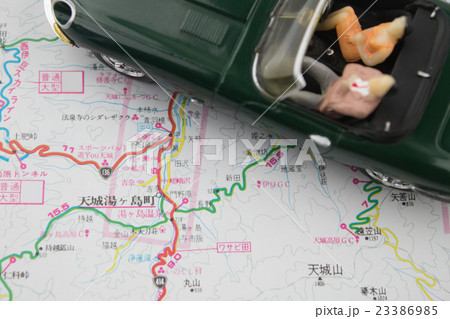 ドライブ　旅行　地図 イメージ 23386985