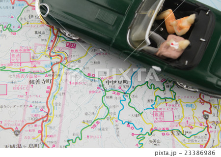 ドライブ　旅行　地図 イメージ 23386986