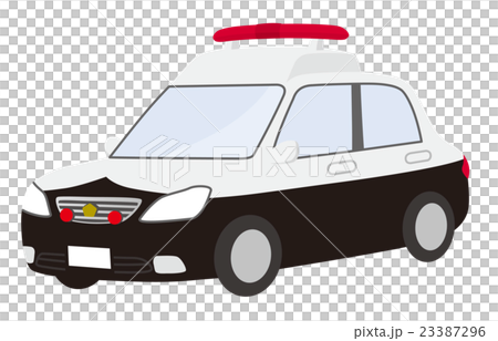 パトカー　昇降機有り　文字無し 23387296