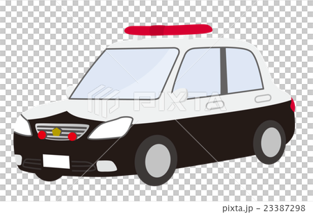 パトカー　昇降機無し　文字無し 23387298