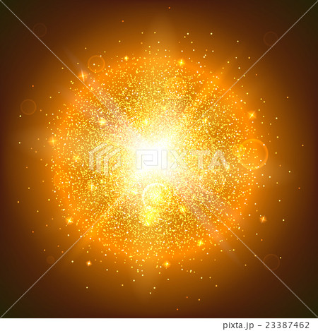 Glowing ball with particles 23387462
