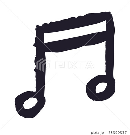 music note drawing isolated icon design 23390337