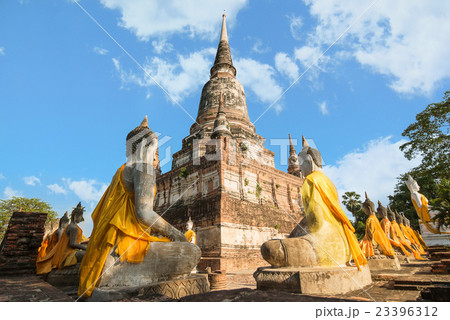 Wat yai chaimongkol in Ayutthaya, Thailand 23396312