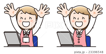 女性スタッフ-パソコン 23396548