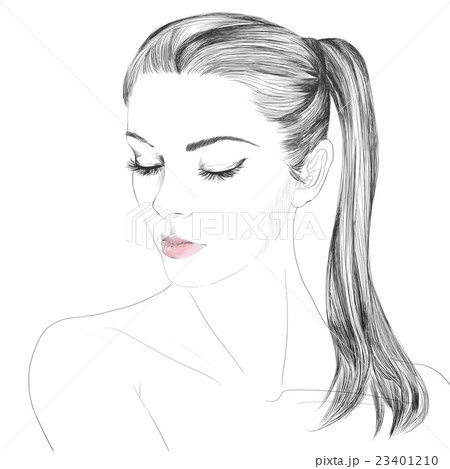 イラスト ビューティー 美人のイラスト素材