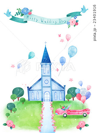 お祝い 祝い 教会のイラスト素材 23401916 Pixta
