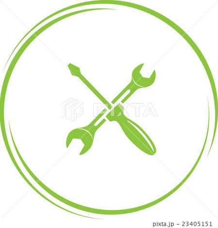 screwdriver and spanner. 23405151