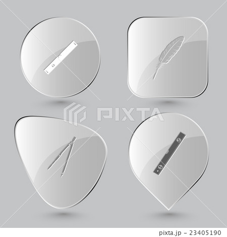 spirit level, feather, caliper. 23405190