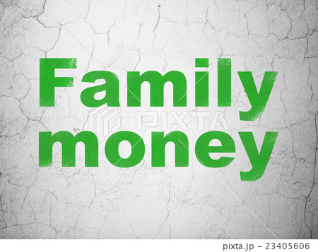 Banking concept: Family Money on wall background Banking concept: Family Money on wall background 23405606