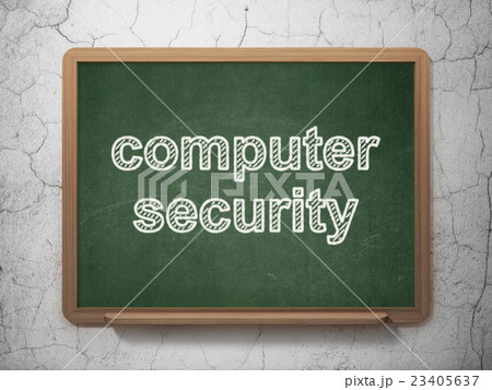 Security concept: Computer Security on chalkboard Security concept: Computer Security on chalkboard 23405637