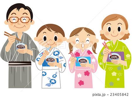 家族　そうめん 23405842