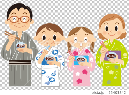 家族　そうめん 23405842
