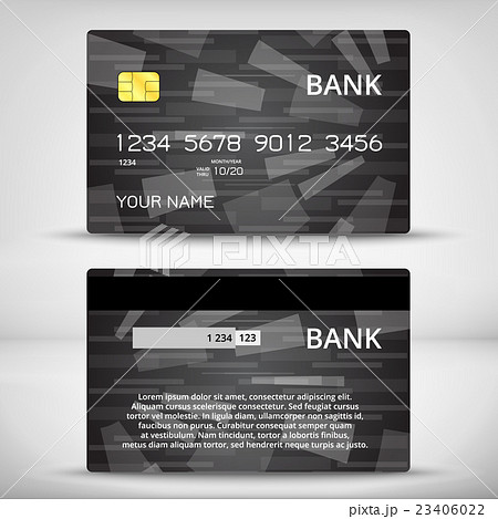 Templates of credit cards design 23406022