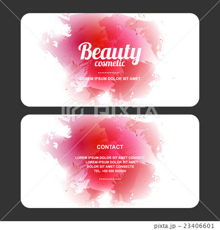 beauty cosmetics design card, vector 23406601