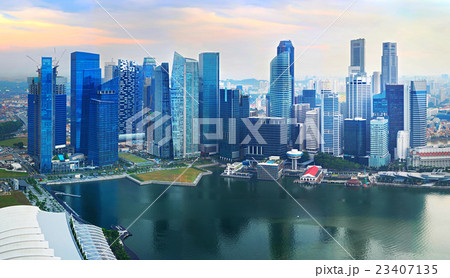 Singapore top view Singapore top view 23407135