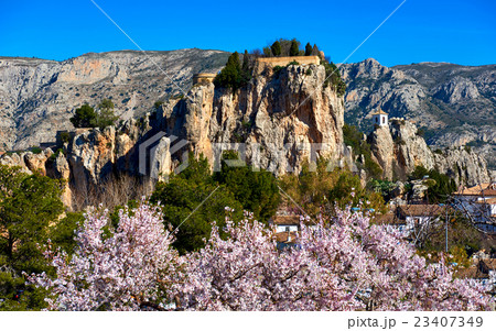 Guadalest castle on a rock. Spain 23407349