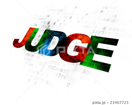 Law concept: Judge on Digital background 23407725