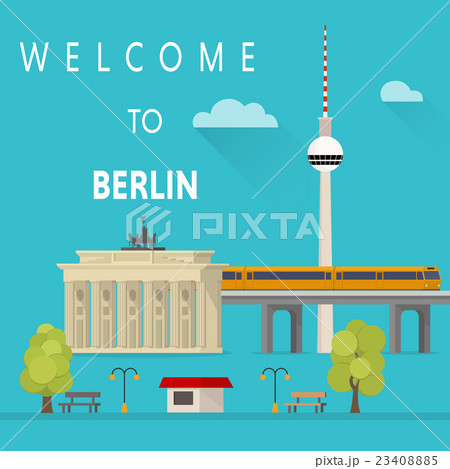 Welcome to Berlin. Vector illustration Welcome to Berlin. Vector illustration 23408885