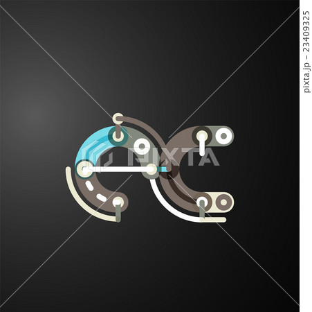 Company branding logo of initial letters 23409325