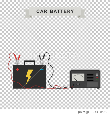 Car battery illustration. 23410589