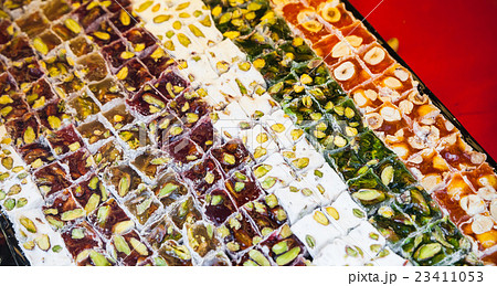 Assortment of Turkish delight, Istanbul 23411053