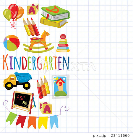 Kindergarten Play and study Vector images 23411660