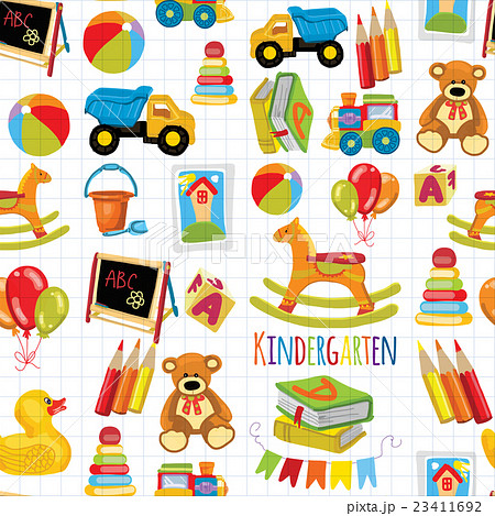 Kindergarten Play and study Vector images 23411692