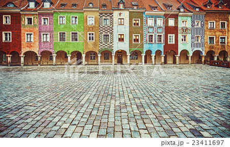 Colorful houses in Poznan Old Market Square. 23411697