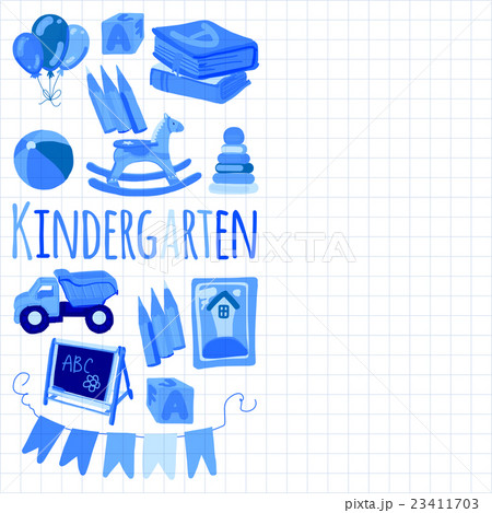 Kindergarten Play and study Vector images 23411703