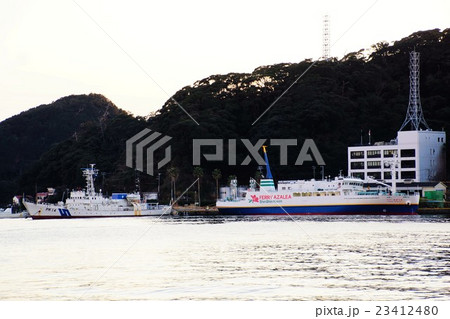 巡視船 つるみ ＆ フェリーあぜりあ　 （ 静岡県 下田港 ） 海上保安庁 23412480