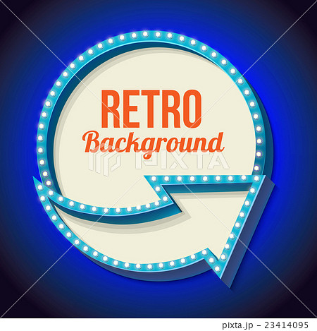 Night retro background with lights 23414095