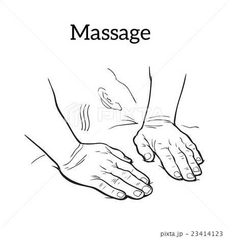 Therapeutic manual massage. Medical therapy 23414123