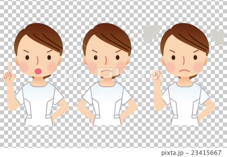 美學家女性面部表情姿勢 23415667