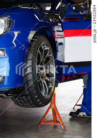 耐久レース車(ホイールとタイヤ部分) 23422864