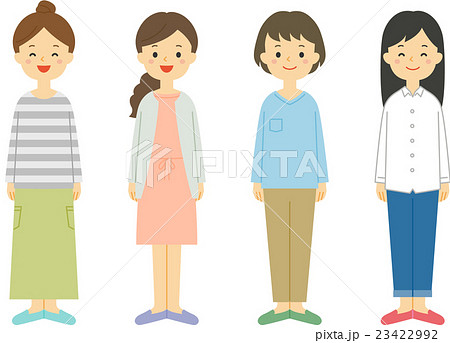 若い女性　セット 23422992