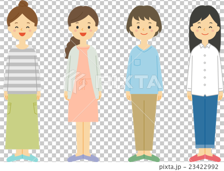 若い女性　セット 23422992