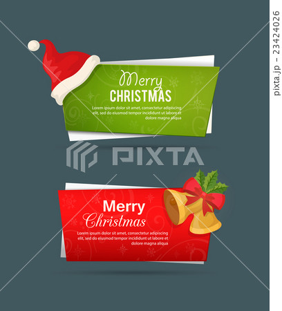 Christmas label set with calligraphic Christmas label set with calligraphic 23424026