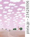 ポストカード、イラスト（ひつじ雲） 23426006