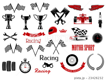 Design elements for motosport and racing Design elements for motosport and racing 23426232