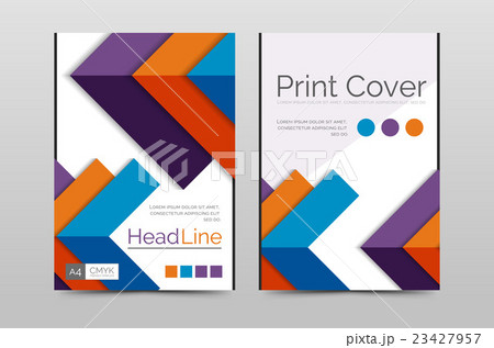 Business annual report brochure cover vector 23427957