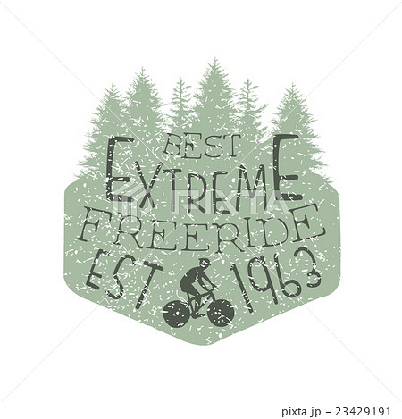 Forest Silhouette Freeride Vintage Label 23429191